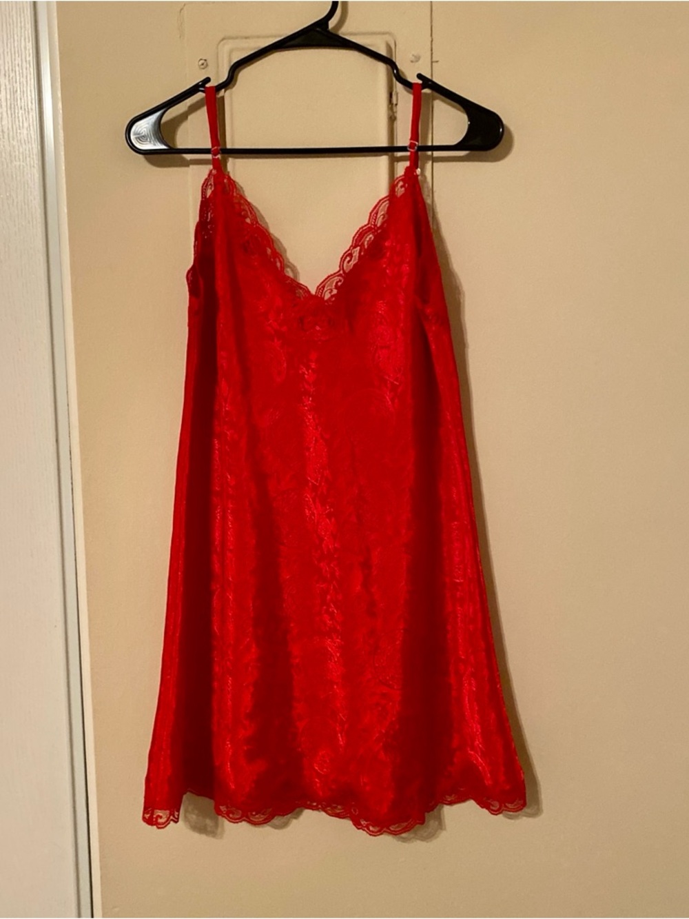 Vintage Victoria’s Secret Gold Label Red Slip Dress